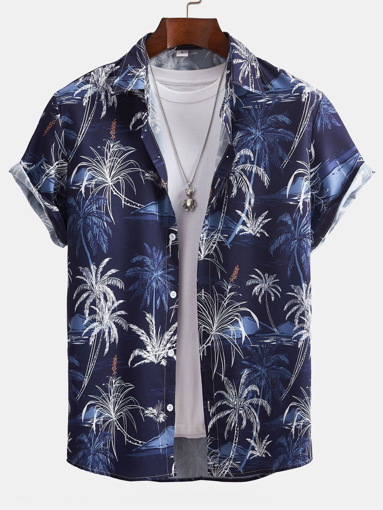 Arvo® | Palm Tree Print Button Up Shirt