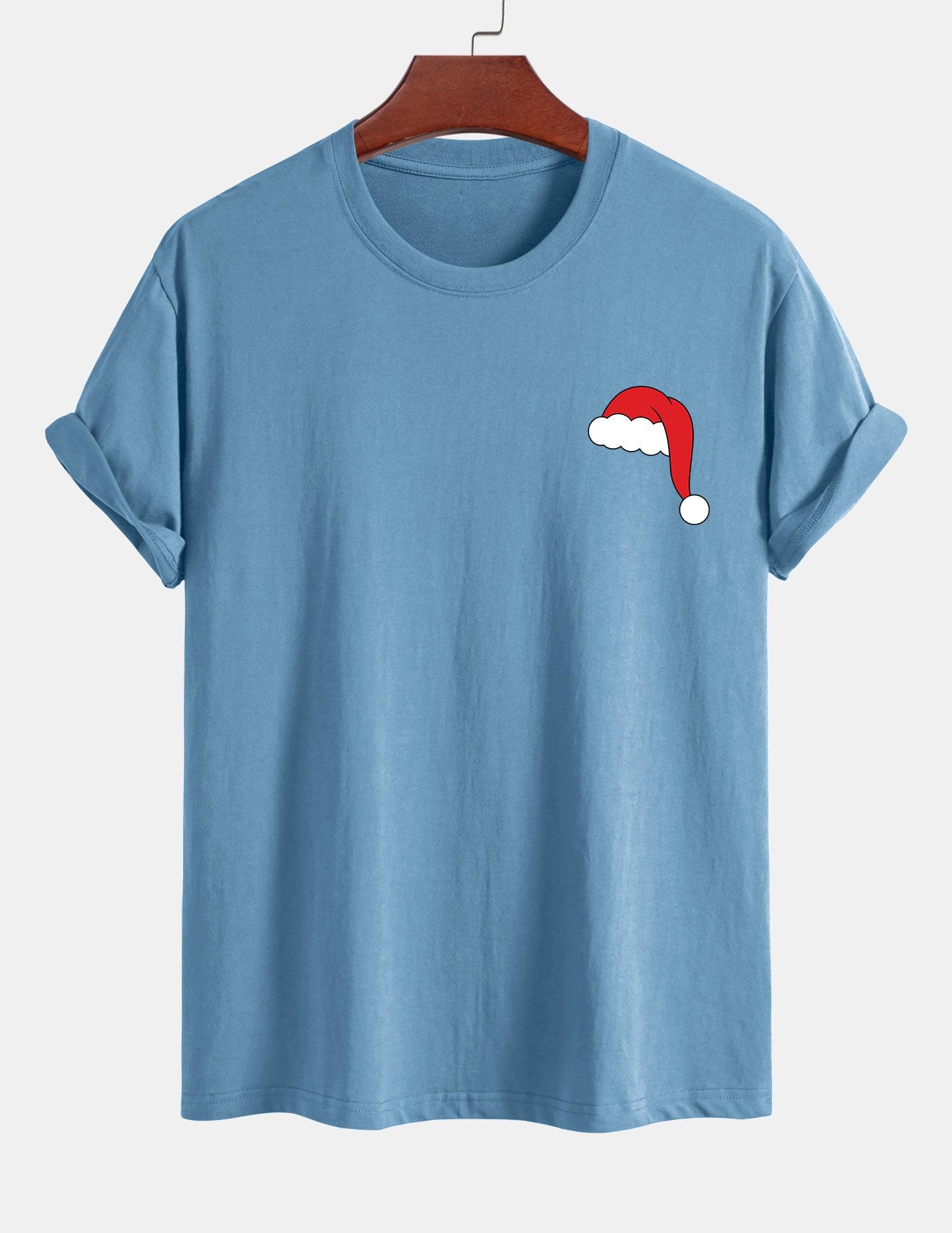 Alejandro® | Santa Hat Print Cotton T-Shirt