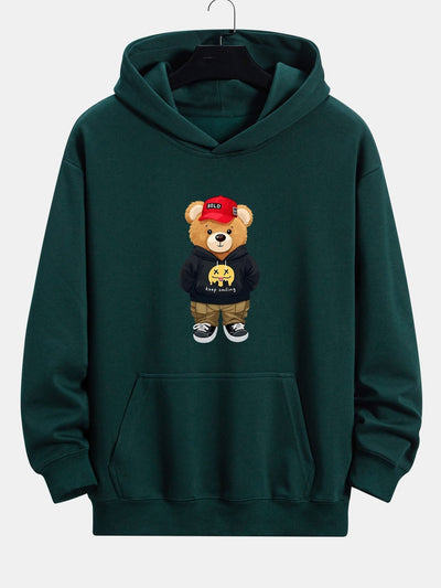 Gideon | Hip Hop Bear Print Relax Fit Hoodie