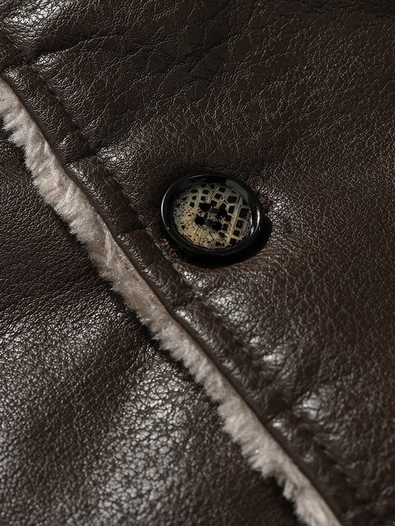 Nolan | Long Line Faux Fur Lined PU Leather Coat