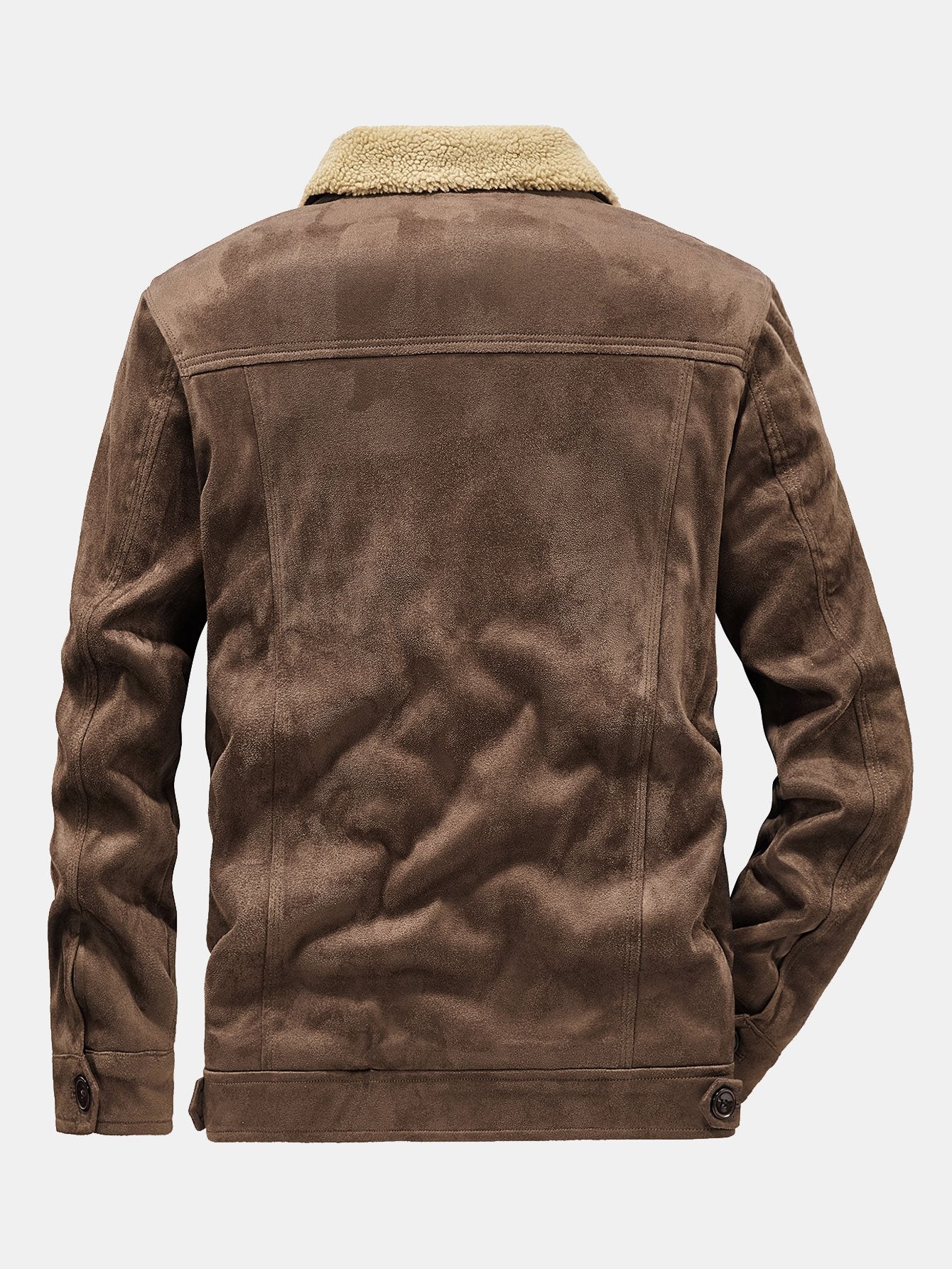 Gustavo | Teddy Lined Faux Suede Jacket