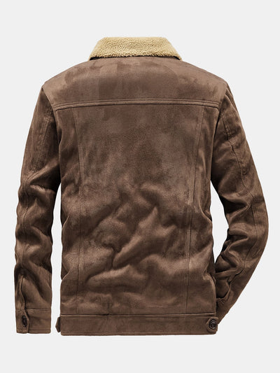 Gustavo | Teddy Lined Faux Suede Jacket