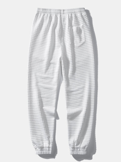 Gustavo® | Drawstring Waffle Jogger Pants