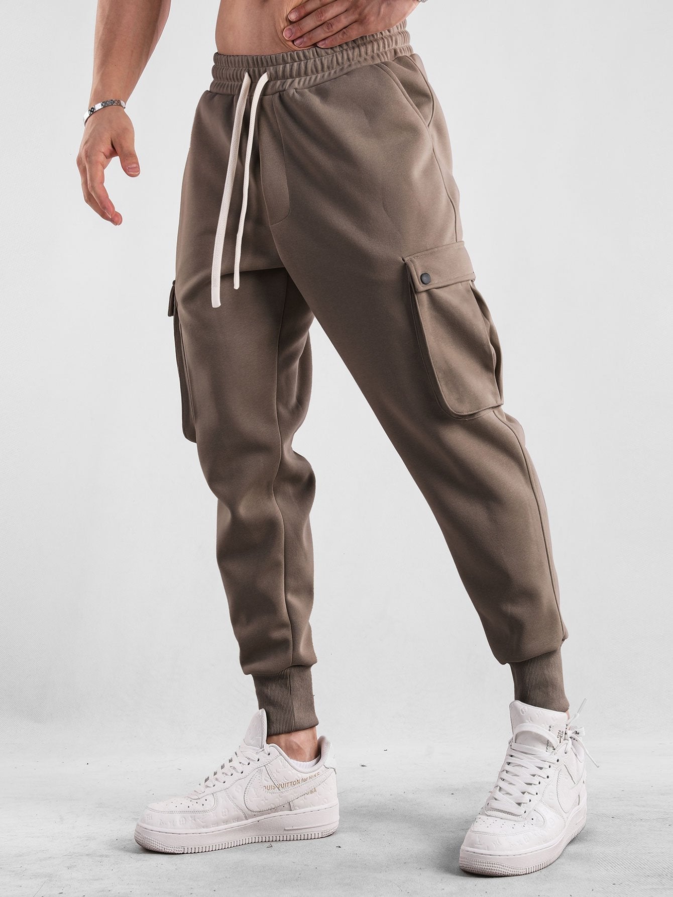 Erasmo® | Drawstring Cargo Jogger Pants