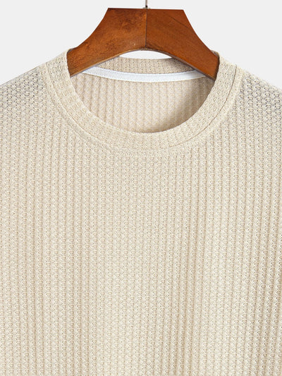 Ashley® | Waffle Arc Hem T-Shirt