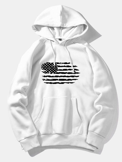 Patricio | American Flag Print Hoodie