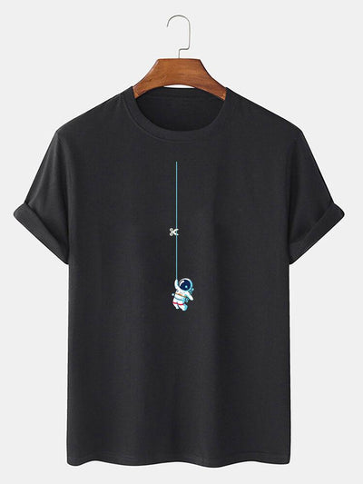 Leandro® | Astronaut On A String Print T-Shirt