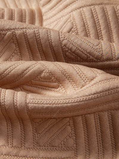 Apolinar® | Texture Jacquard Button Up Shirt & Shorts