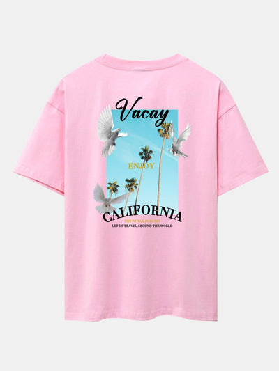 Tobías® | Dove Back Print Drop Shoulder Oversize T-Shirt