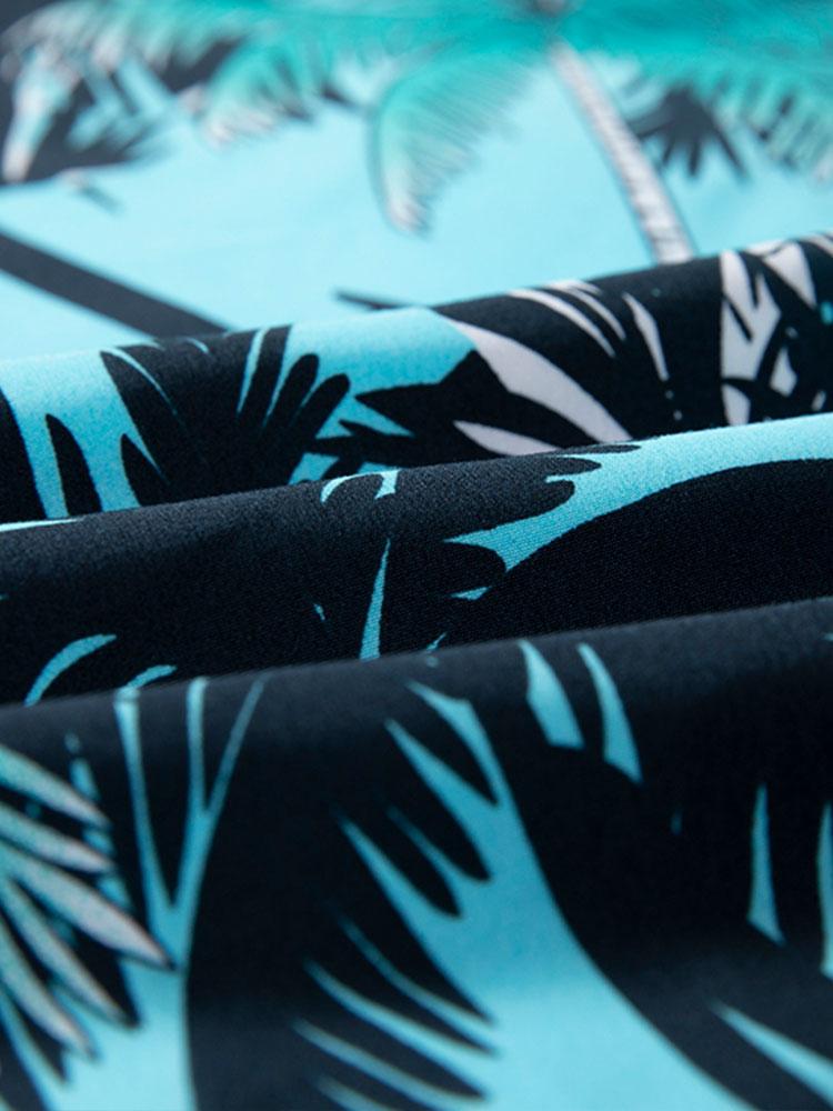 Muhammad® | Tropical Print Button Up Shirt & Tropical Print Swim Shorts