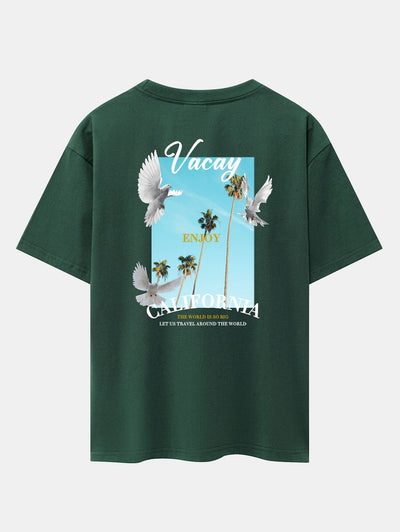 Gaspar® | Dove Back Print Drop Shoulder Oversize T-Shirt