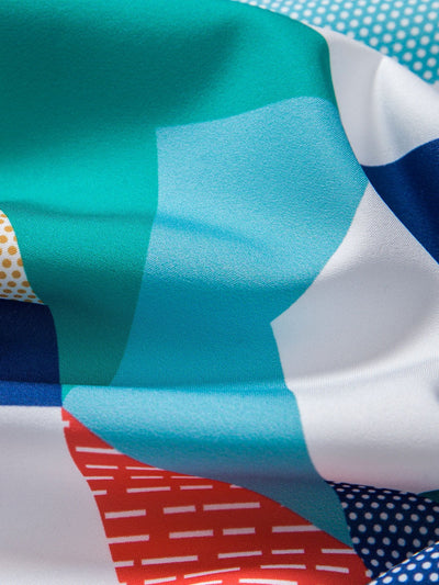 Ramón® | Color Block Geometric Print Shirt