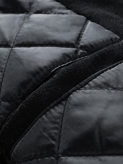 Grayson | Contrast Wool Look PU Baseball Jacket