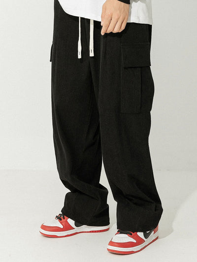 Italo® | Loose Fit Corduroy Cargo Pants