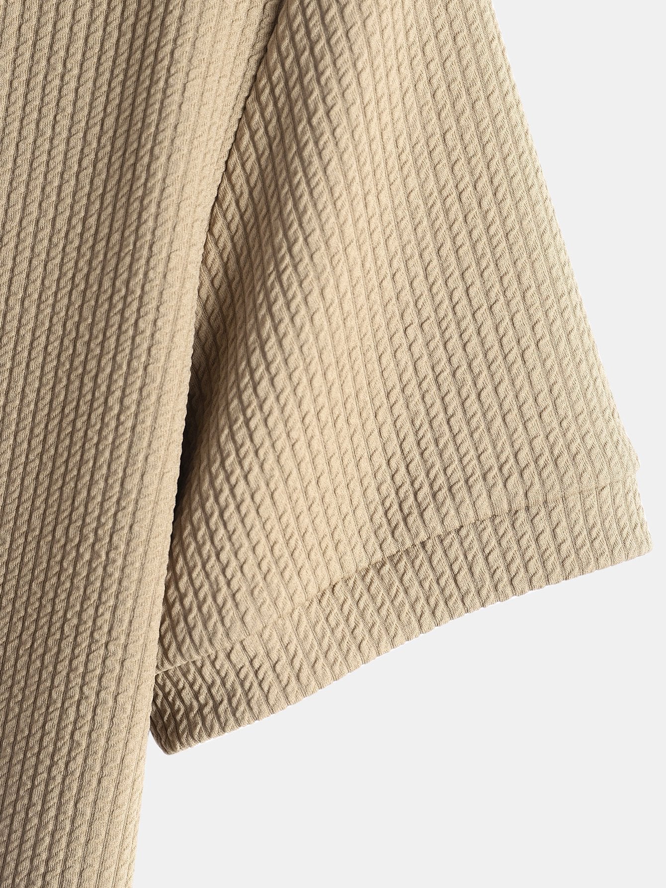 Aureliano® | Muscle Fit Ribbed Hooded T-Shirt