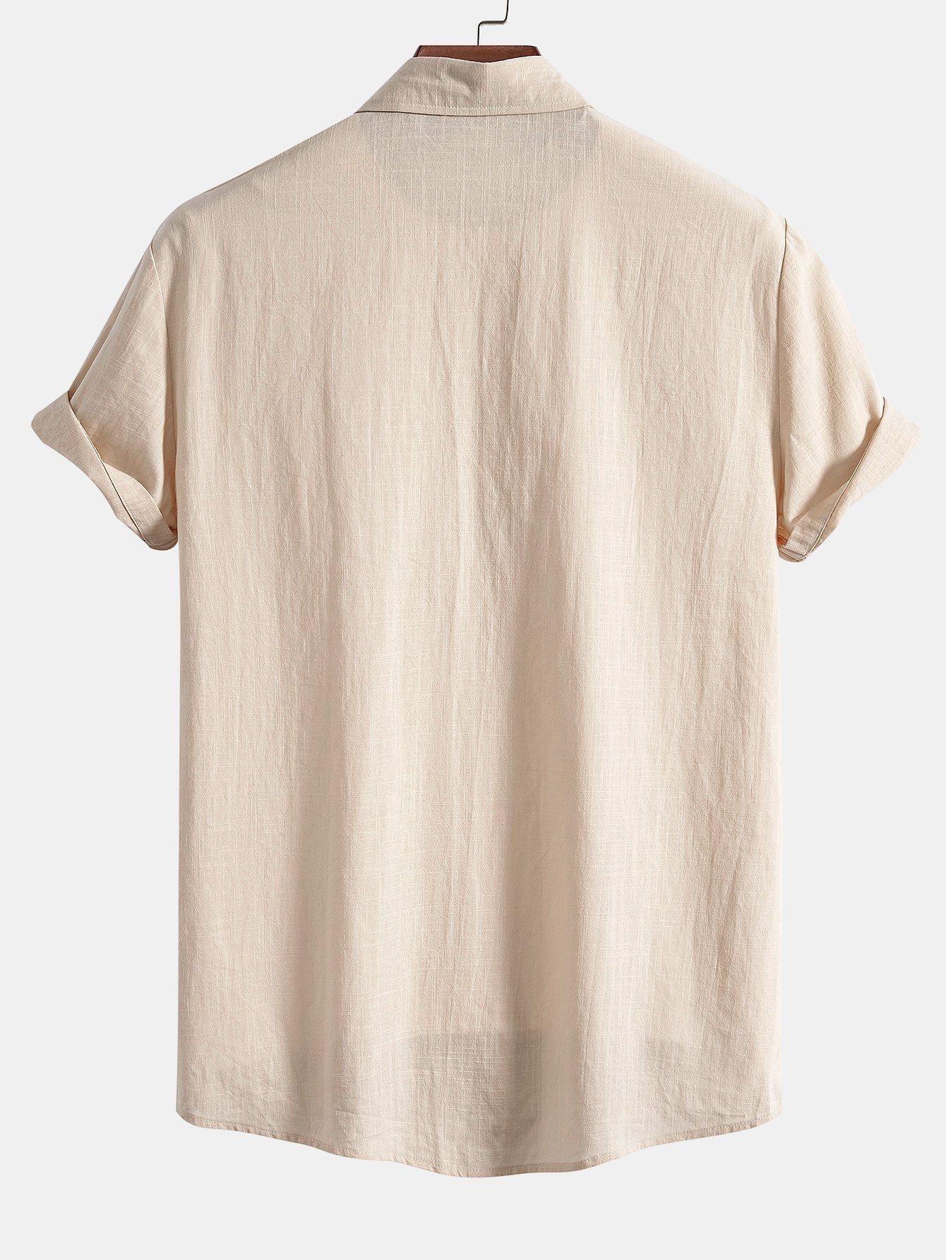 Arto® | Geometric Print Linen Look Shirt