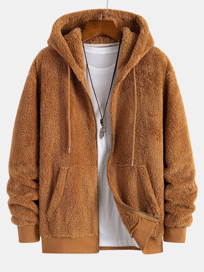 Jerry® | Teddy Zip Up Hooded Coat & Teddy Jogger Pants