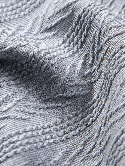 Yovanni® | Knitted Geometric Jacquard Polo