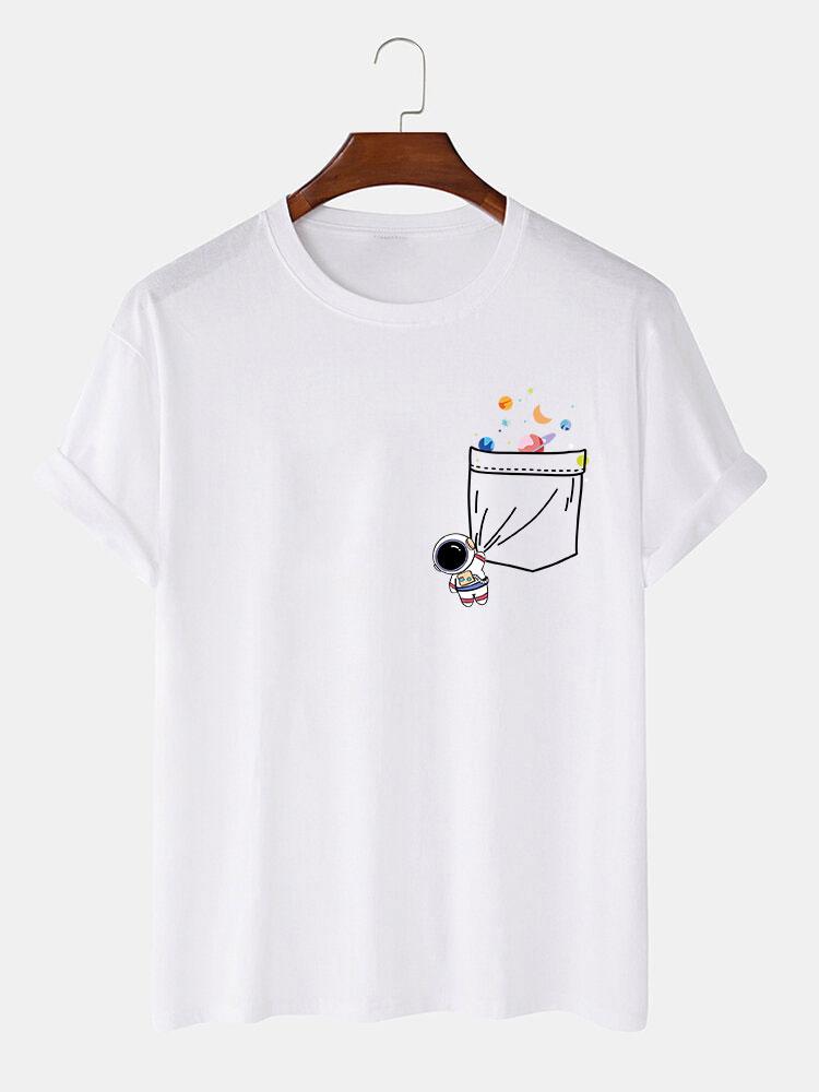 Lino® | Astronaut Space Pocket Print T-Shirt