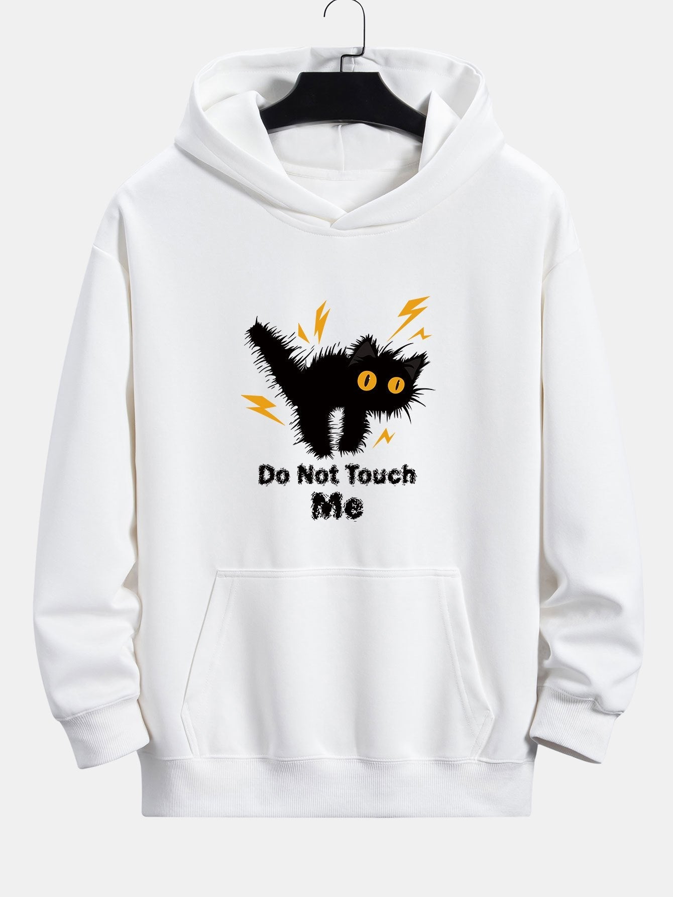 Guillermo® | Angry Cat Print Relax Fit Hoodie