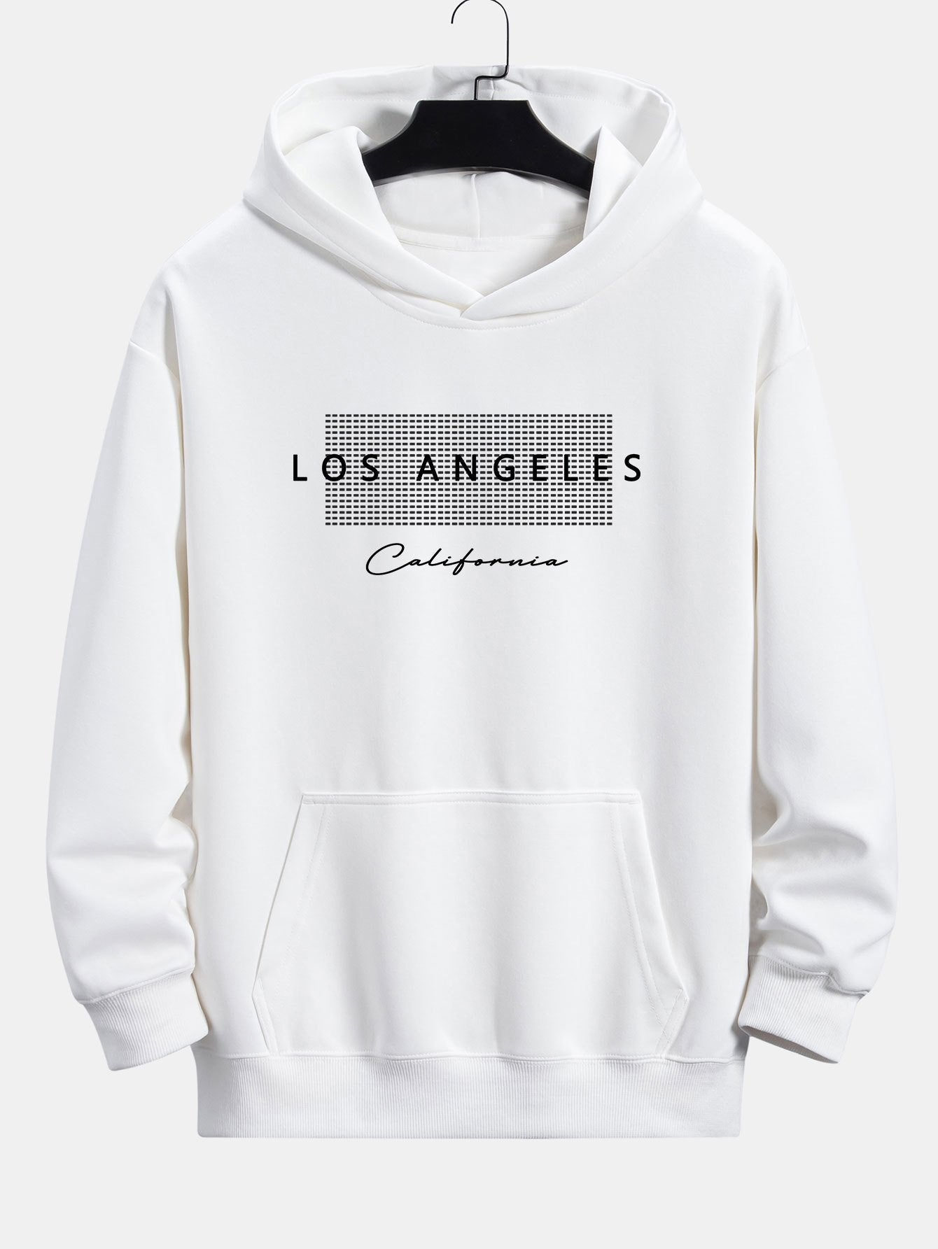 Toby | Los Angeles Checkered Print Relax Fit Hoodie