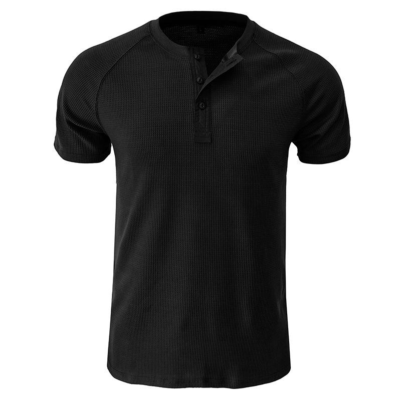 Men's gh Gy Short Sleeve Henley T-Shirt