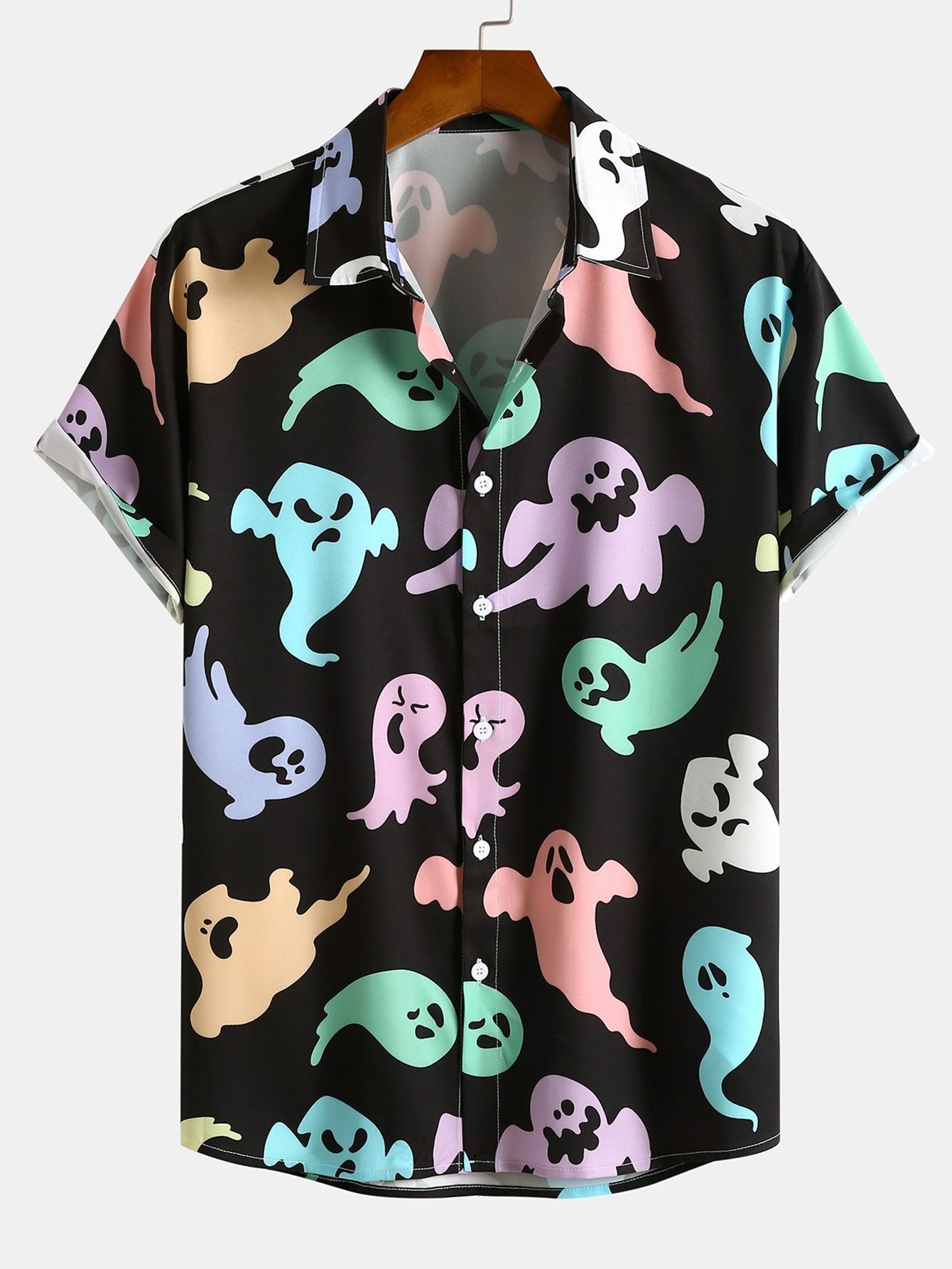 Anouar® | Funny Ghost Print Shirt