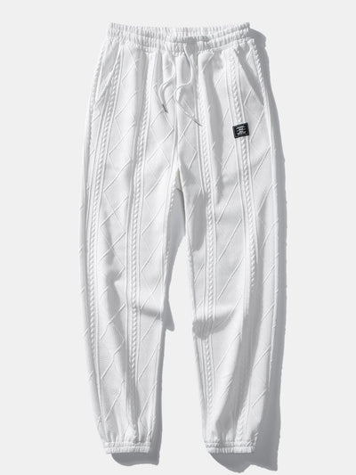 Azzedine® | Geometric Jacquard Jogger Pants