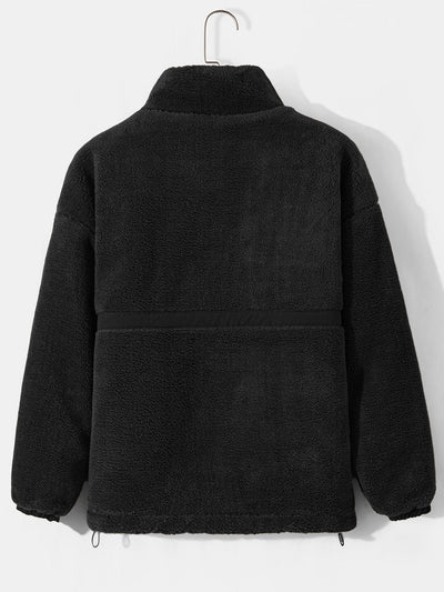 Marcelo | Quilted Lined Teddy Fleece Zip Up Coat