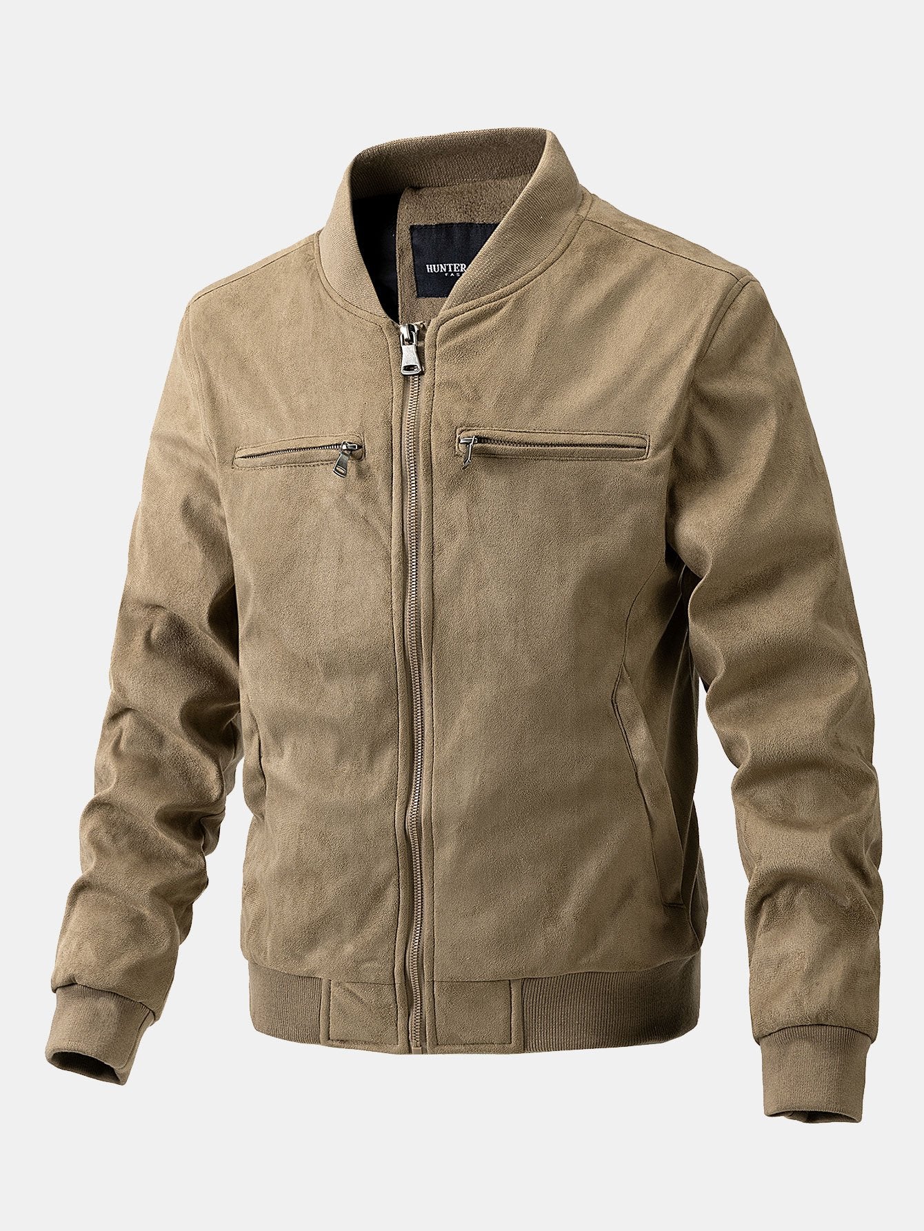 Fletcher | Suede Bomber Jacket With Quilted Liner