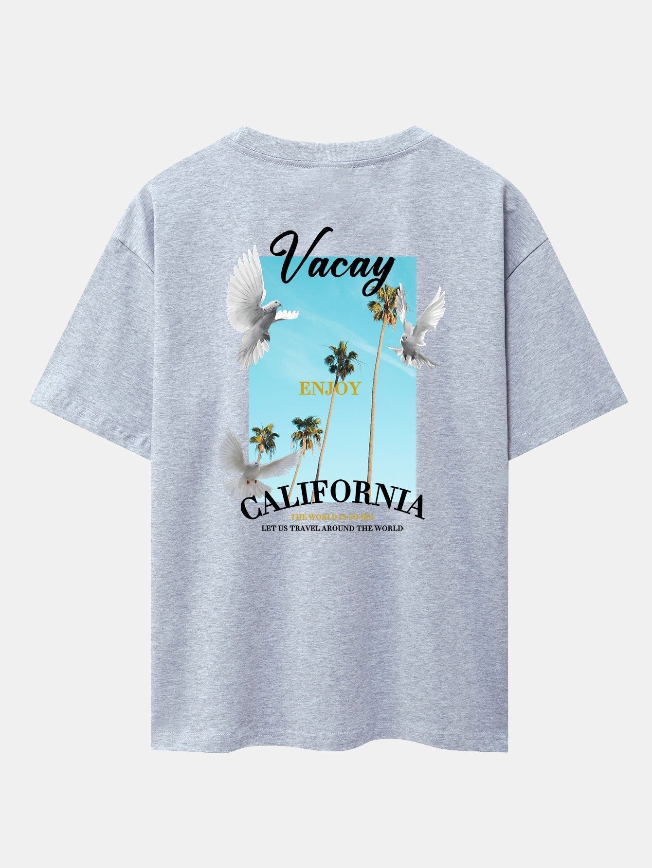 Gaspar® | Dove Back Print Drop Shoulder Oversize T-Shirt