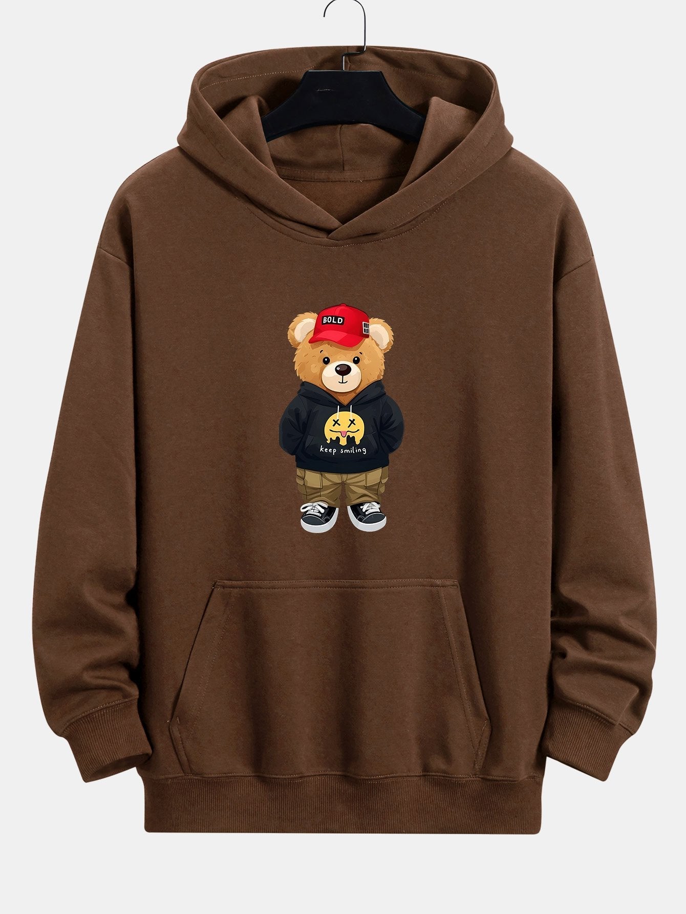 Gideon | Hip Hop Bear Print Relax Fit Hoodie