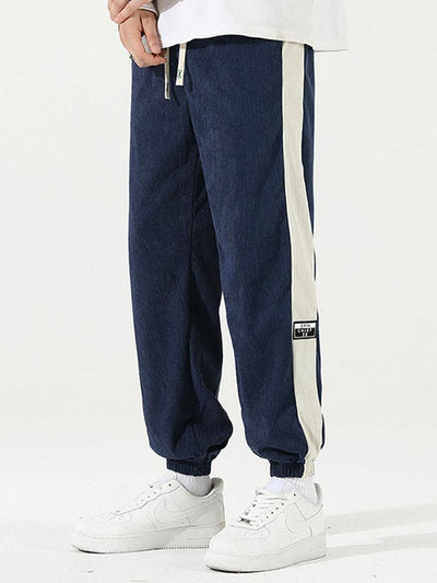 Ernesto® | Side Stripe Corduroy Jogging Pants