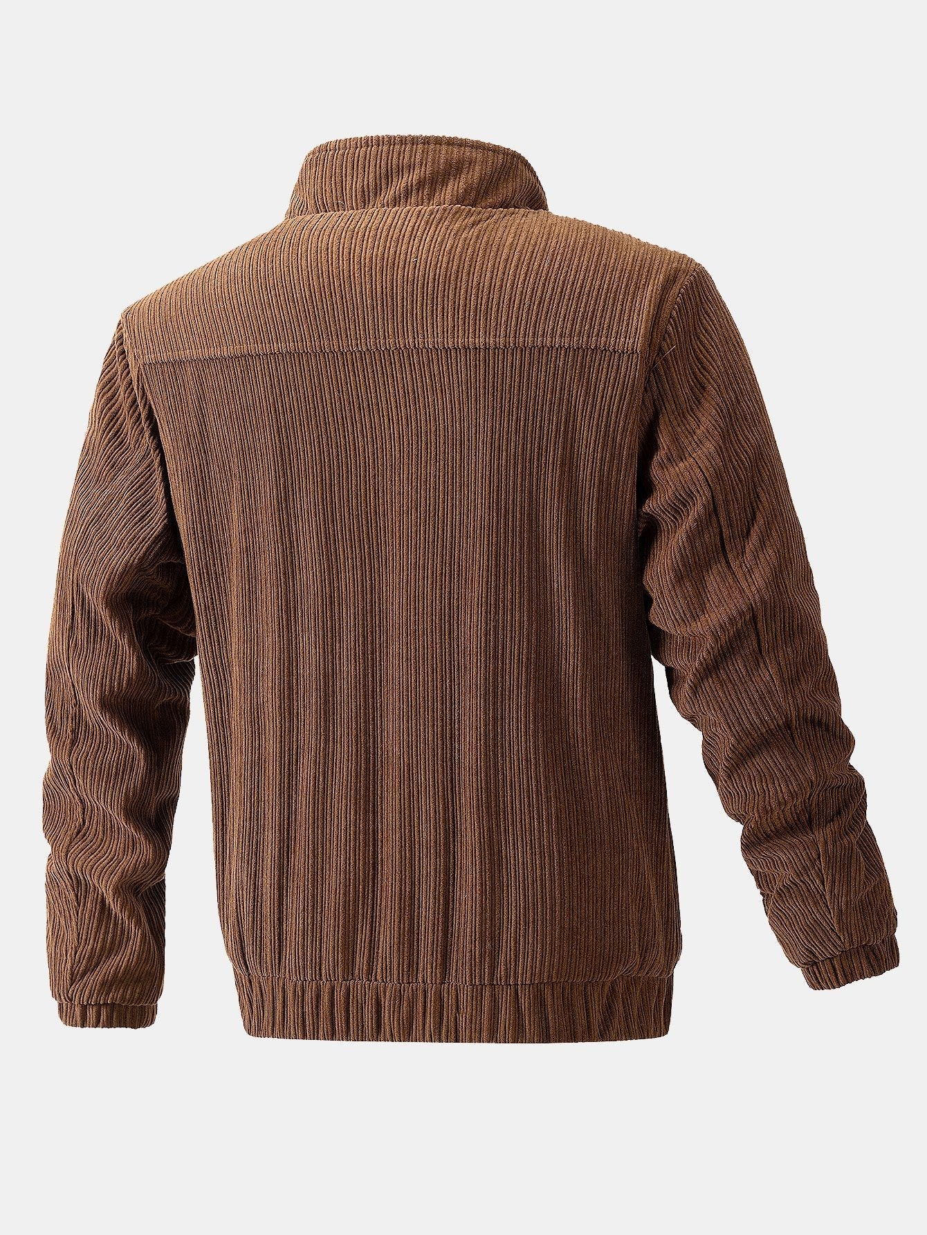 Ignacio | Funnel Neck Zipped Corduroy Jacket