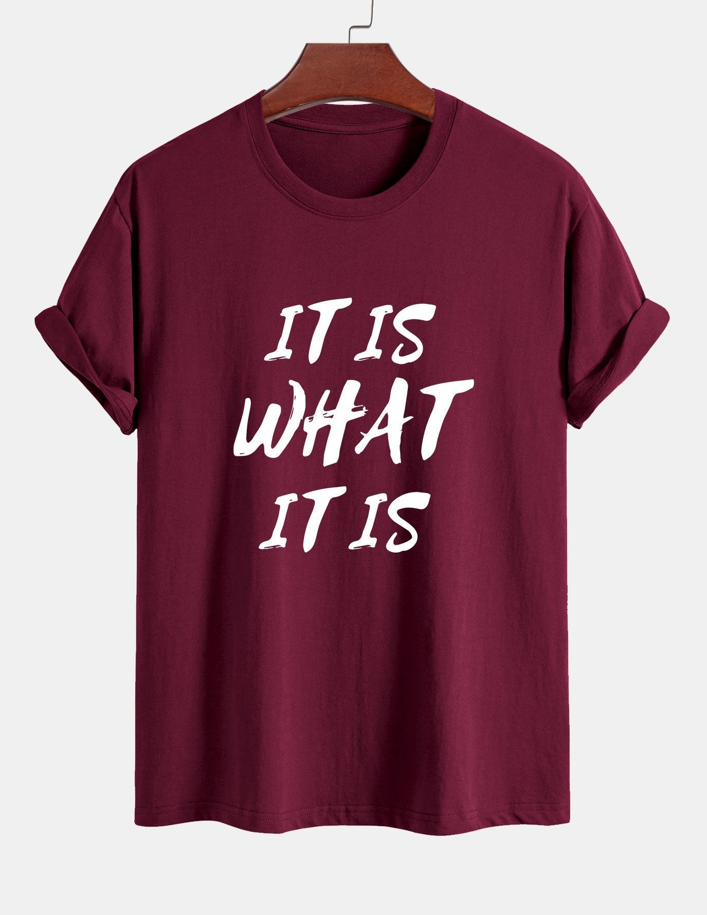 Ulrico® | It Is What It Is Print Cotton T-Shirt