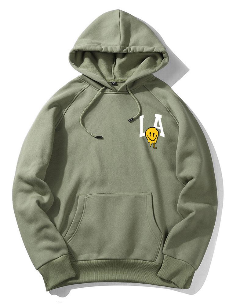 Quincy | LA Smiley Print Hoodie