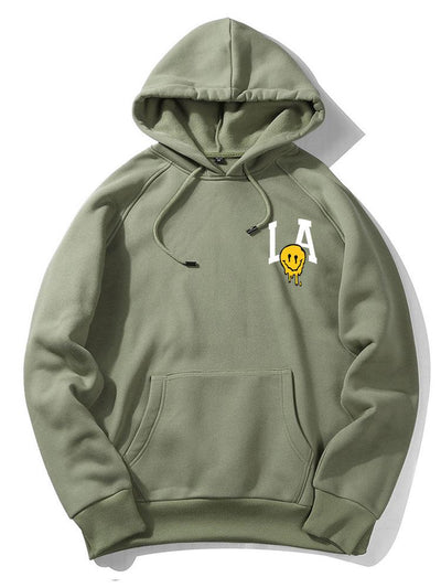 Quincy | LA Smiley Print Hoodie