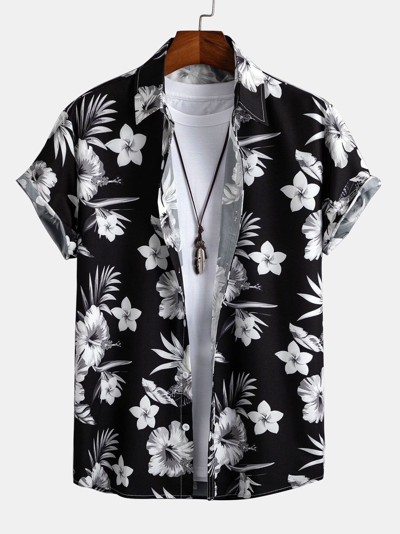 Titus® | Tropical Floral Print Button Up Shirt
