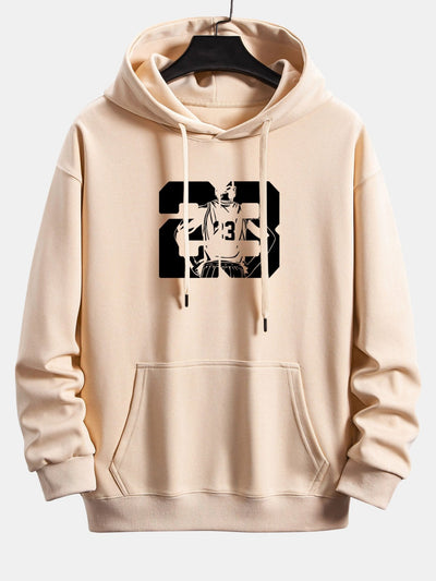 Peter | Number 23 Print Relax Fit Hoodie