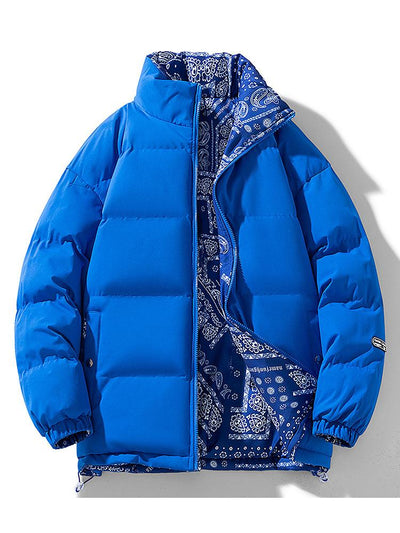 Darian | Reversible Paisley Puffer Coat