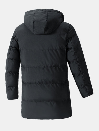 Lennox | Long Line Hooded Puffer Coat