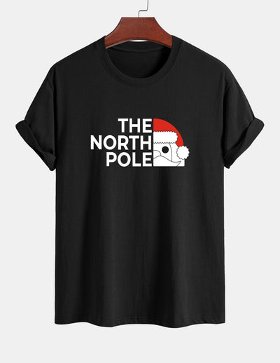 Alberto® | Santa Claus Slogan Print Cotton T-Shirt