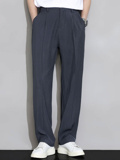 Eustaquio® | Relax Fit Elastic Waist Straight Leg Trousers