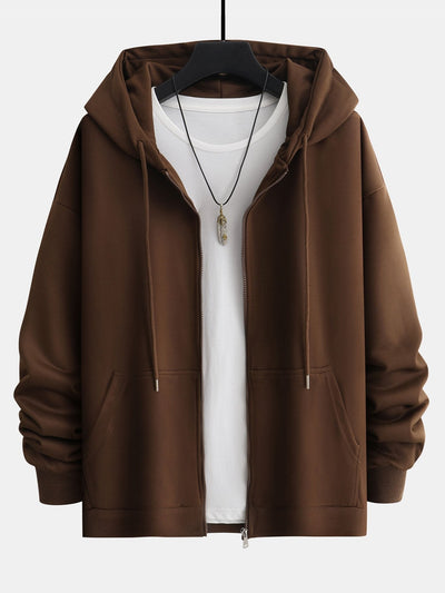 Romeo | Basic Relax Fit Zip Hoodie