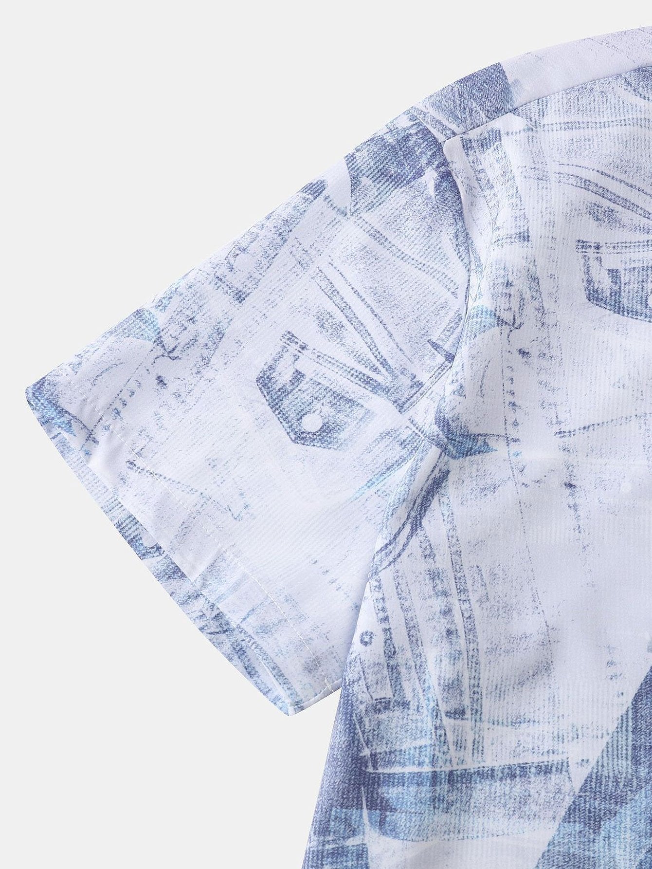 Alpheaus® | Denim Print Button Up Shirt