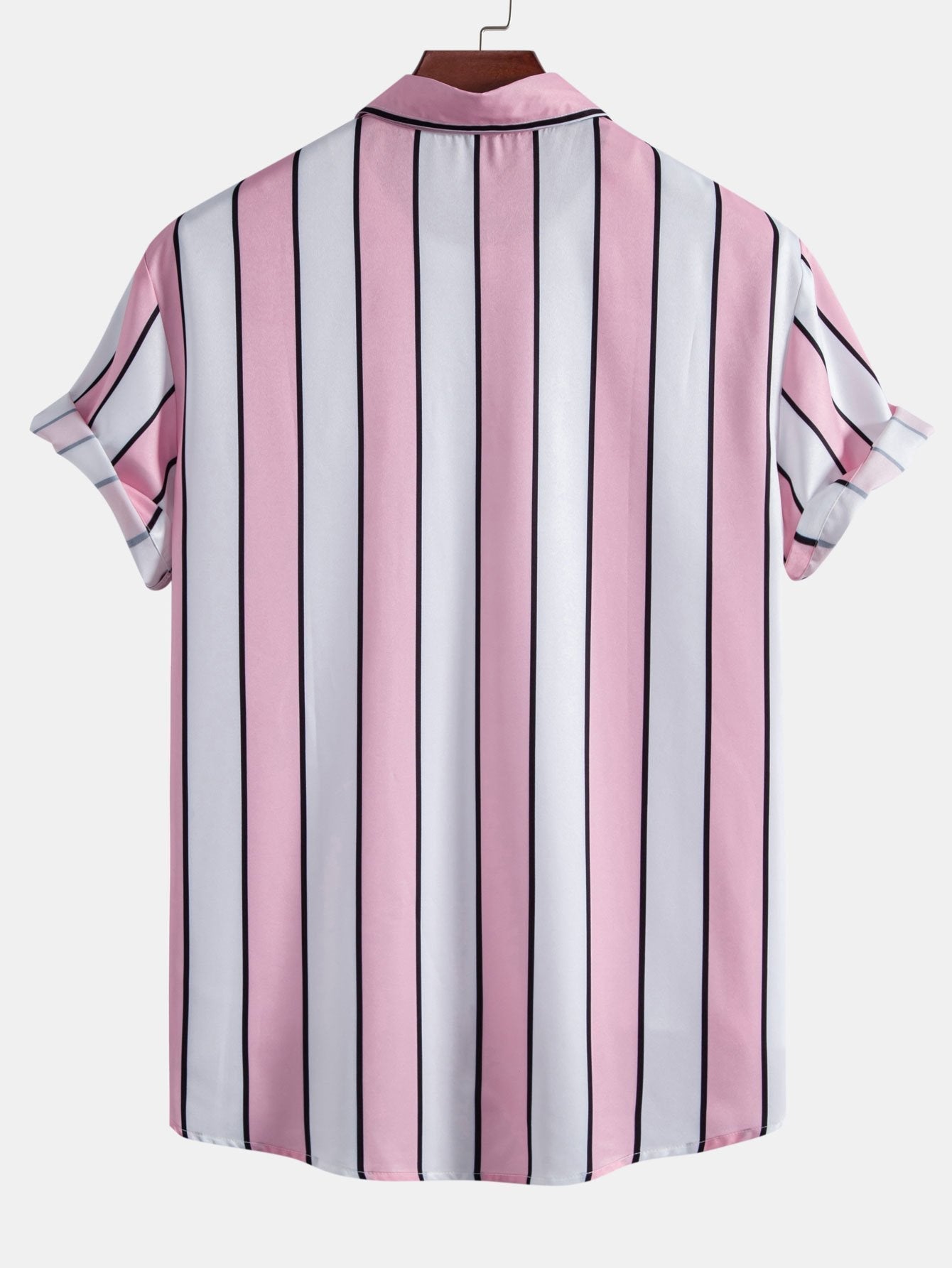 Anatoliy® | Stripe Print Button Up Shirt