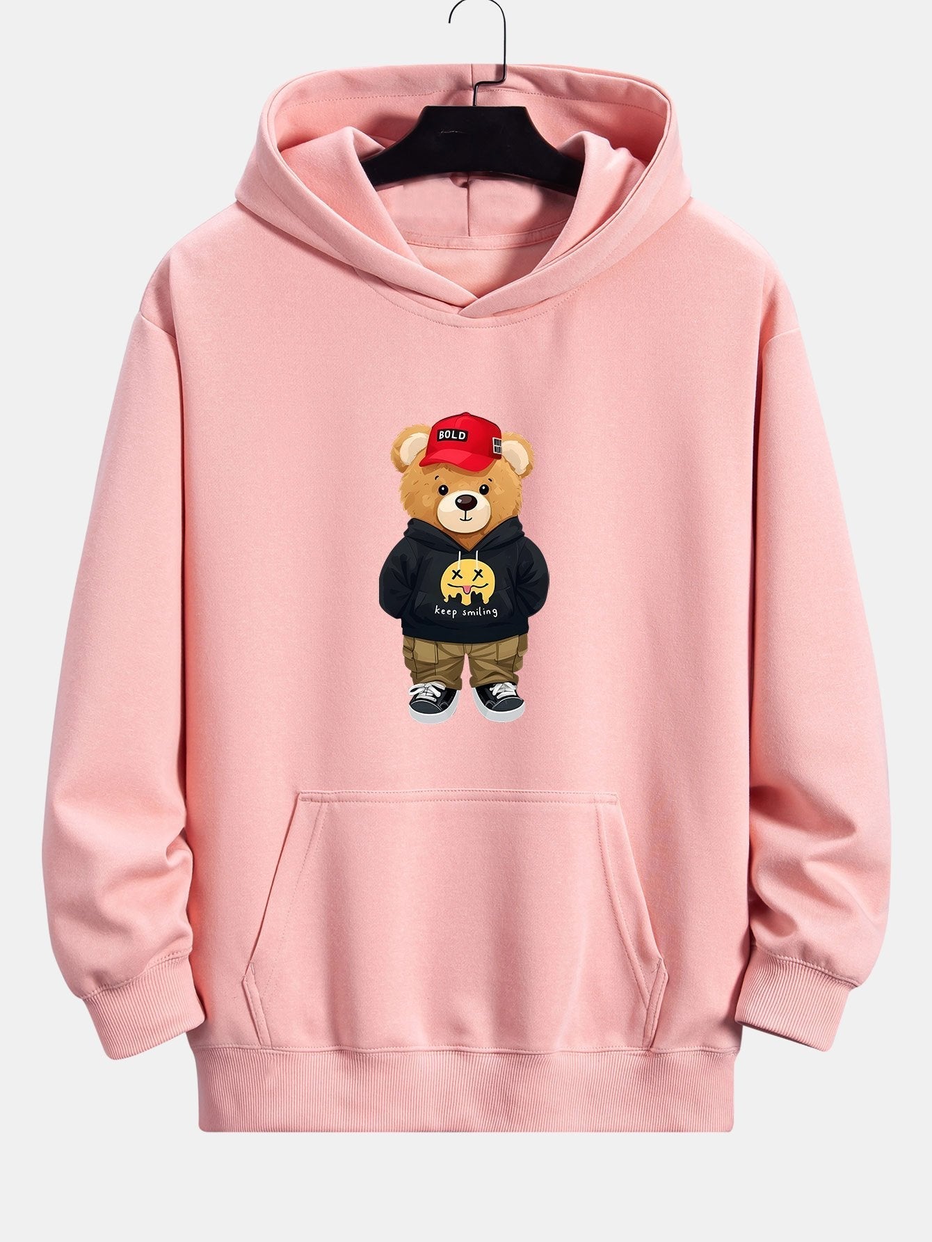 Gideon | Hip Hop Bear Print Relax Fit Hoodie