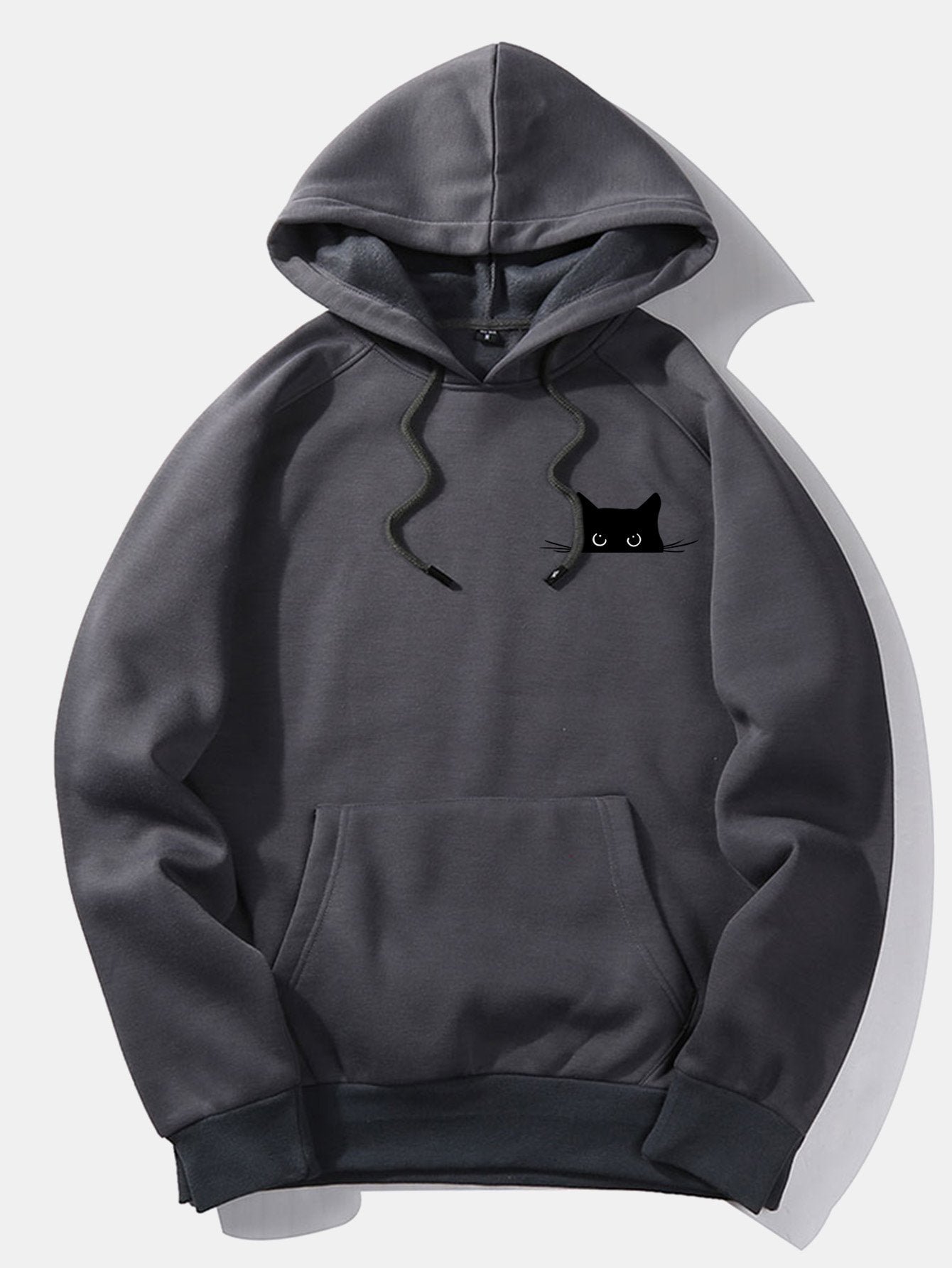 Juan | Black Cat Print Hoodie