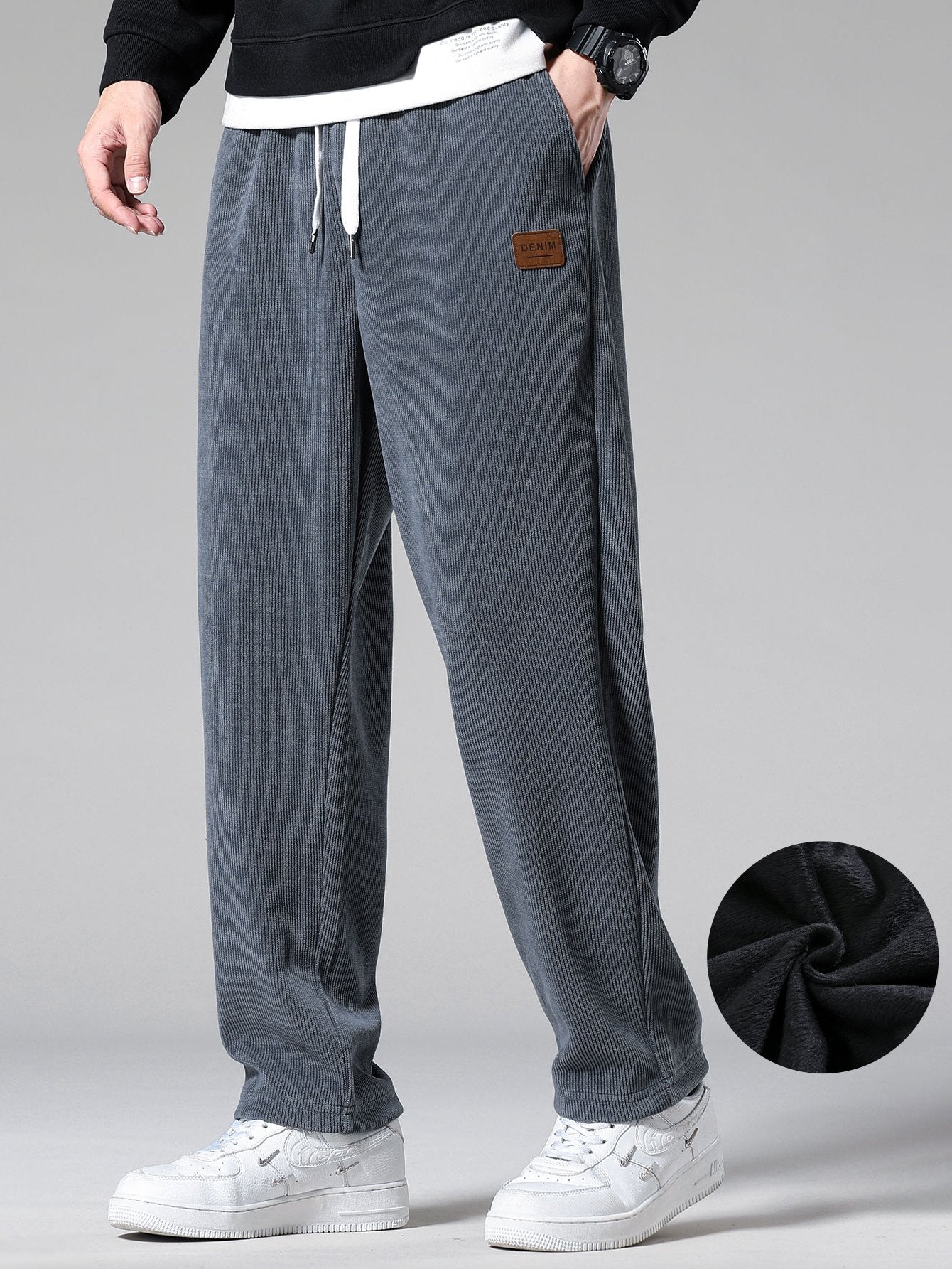 Gabino® | Polar Fleece Lined Straight Leg Corduroy Pants