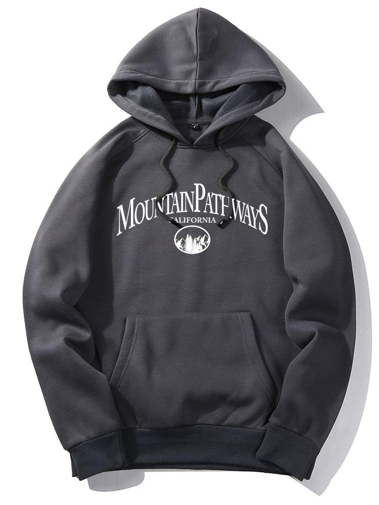 Trey | Mountain Pathways Print Hoodie